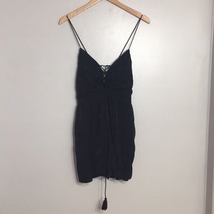 UO Ecote Silky Black Romper